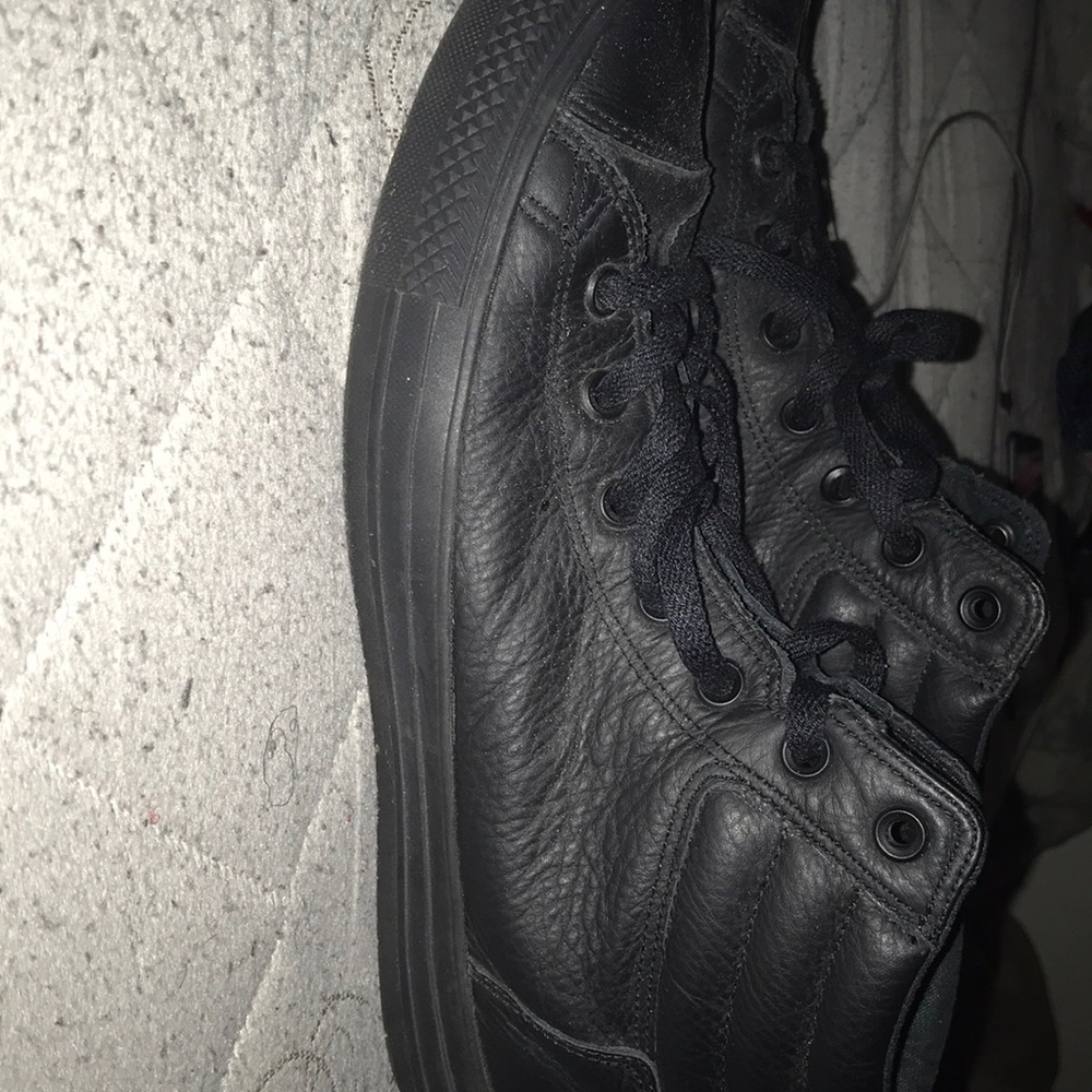 All black converse shoes