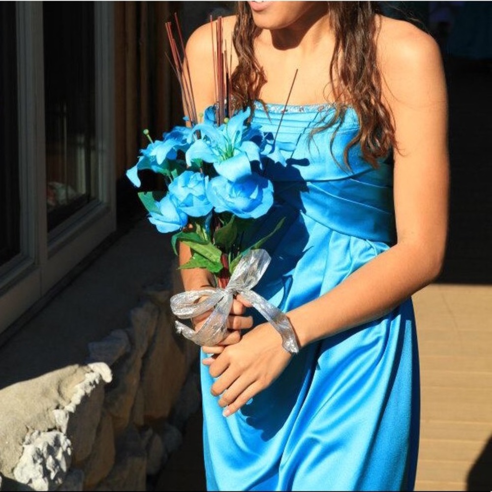 DB Teal Bridesmaid Dress
