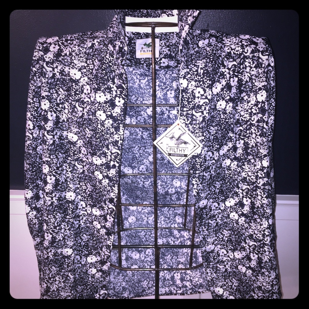 New w Tags -Filthy Etiquette button down