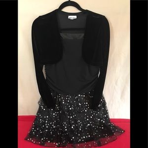 Girls 16 1/2 Semi-Formal Black dress Holiday