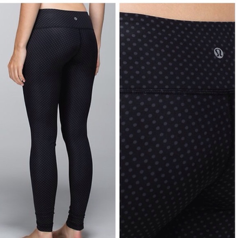 Lululemon Black Polka Dot Tights