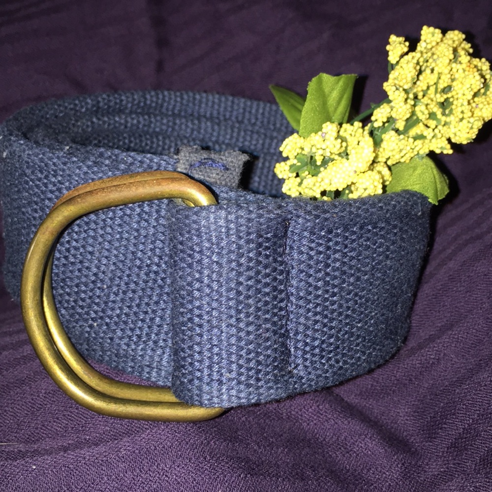 Blue Canvas Belt