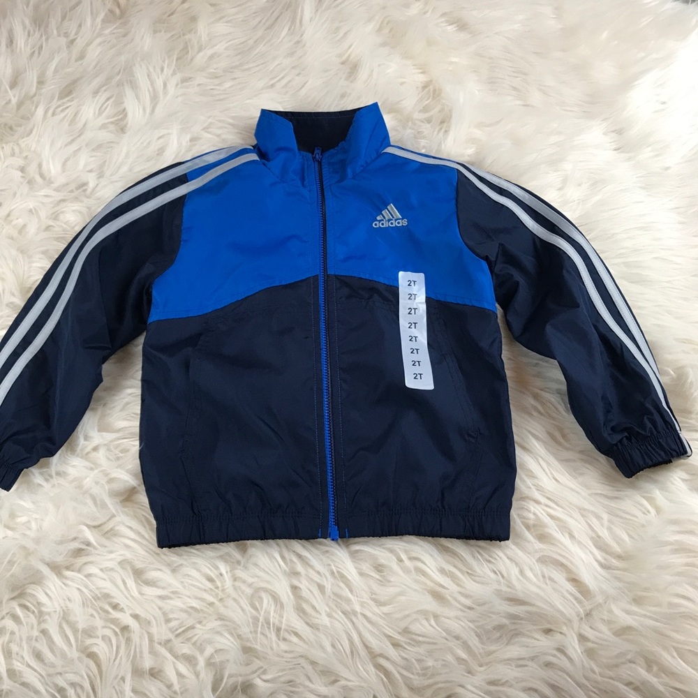 Adidas windbreaker size 2T new without tags