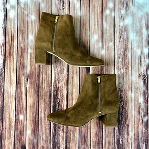 J.Crew Suede Block Heel Bootie