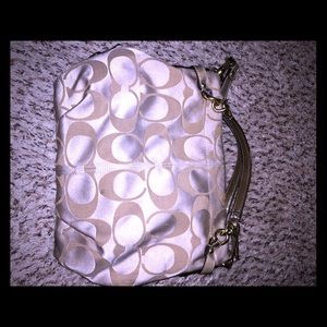 Great metallic gold bag!