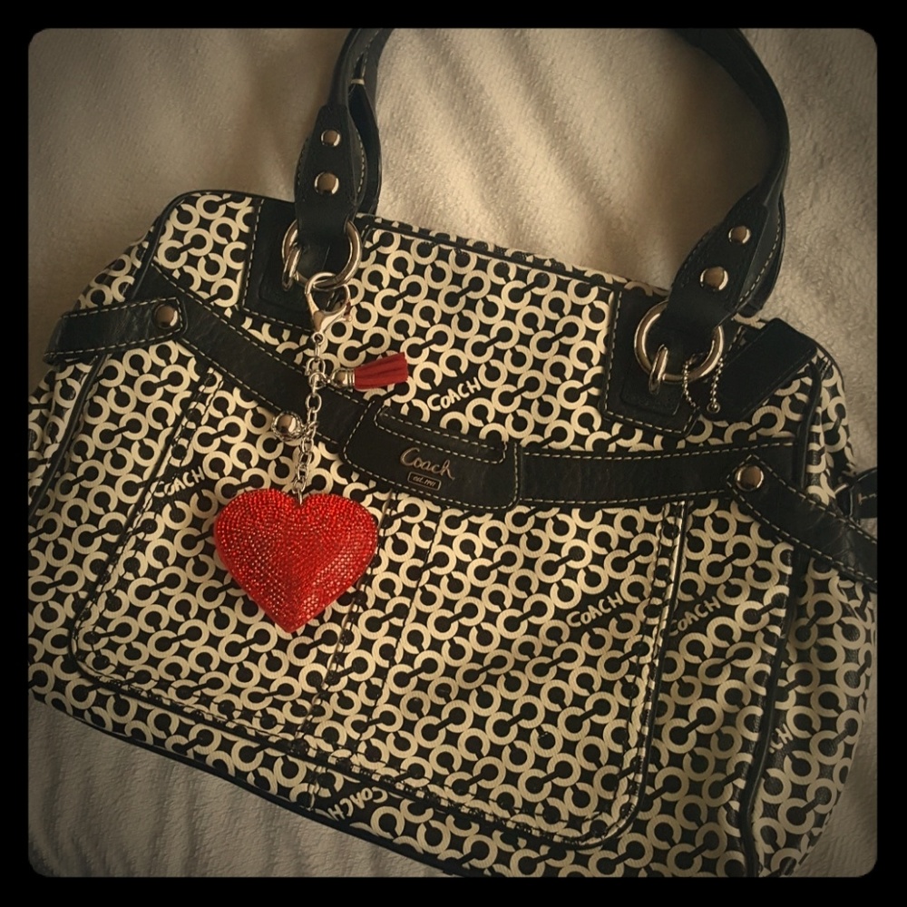 Coach purse and keychain