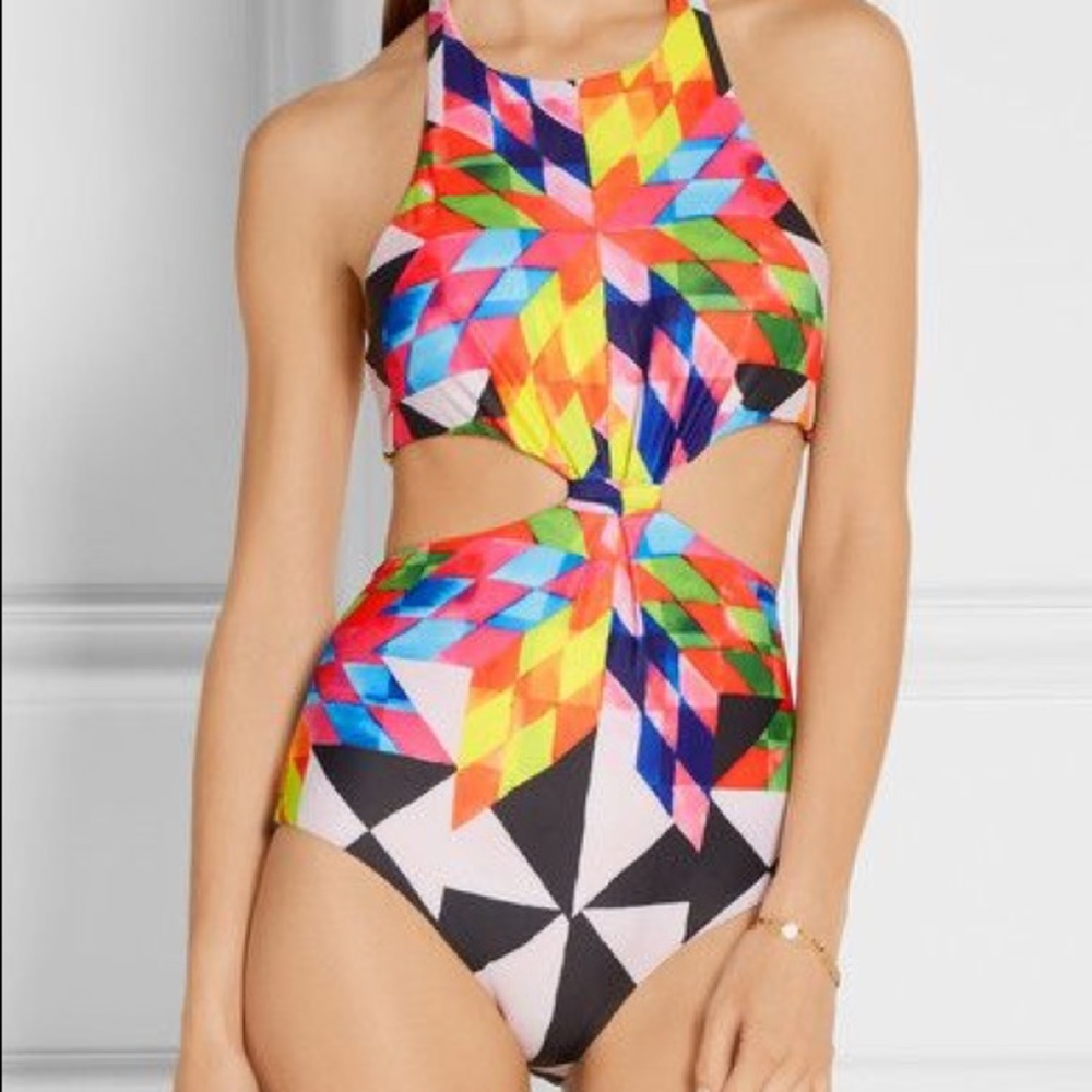 Mara Hoffman one piece bathing suit kaleidoscope