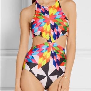 Mara Hoffman one piece bathing suit kaleidoscope
