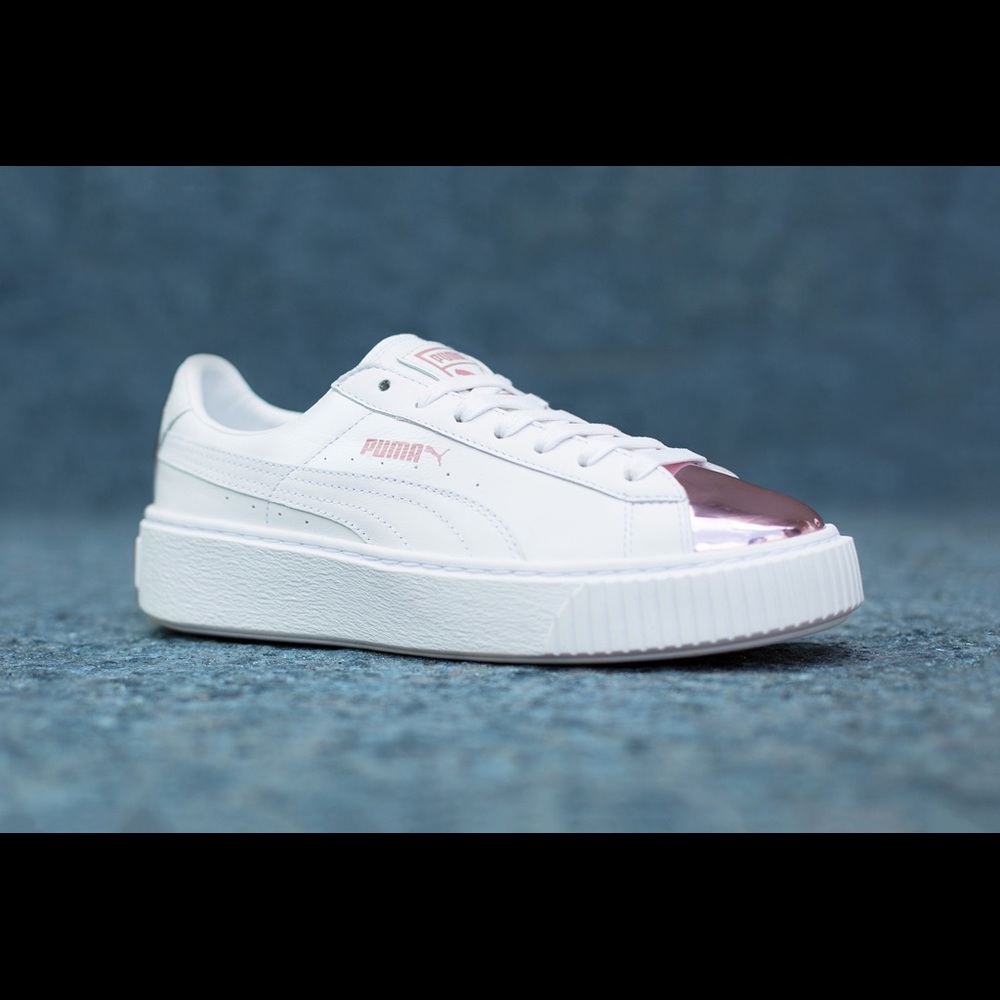 Puma Metallic Rose gold Creeper/Platforms