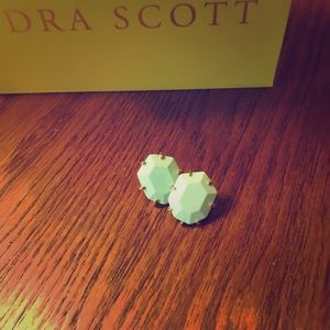 Kendra Scott Mint Studs with Gold detail