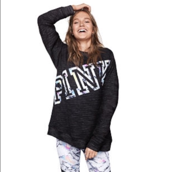 pink campus crew sweatshirt