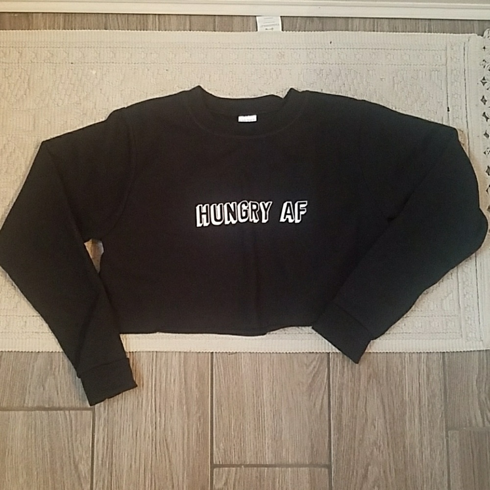 Hungry AF crop hoodie