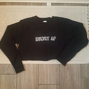 Hungry AF crop hoodie