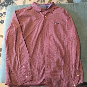 Crimson long sleeve button down