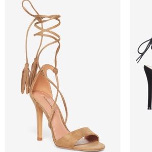 BCBG Maxaria Faux Suede Lace up heel