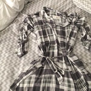 Plaid Tie Dress