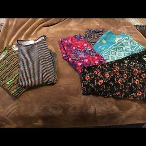 Lularoe. 6 pairs OS leggings & 2 size XXS Irmas