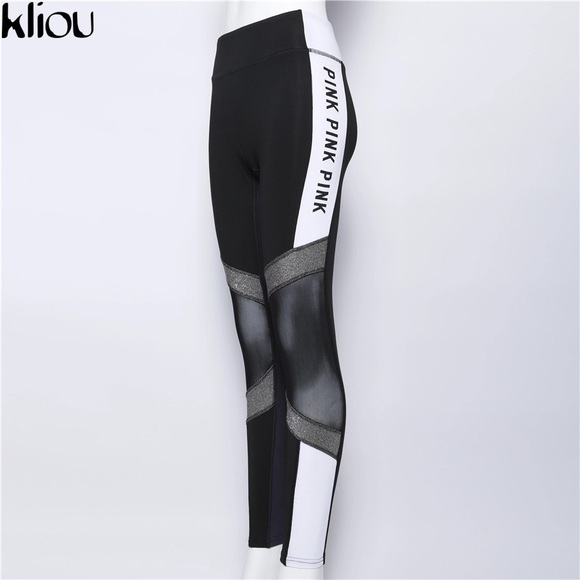 Victoria’s Secret PINK Mesh Leggings Woman’s pants - Picture 4 of 6