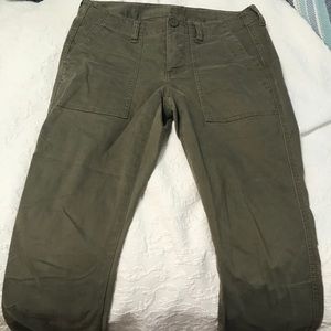 Army green, casual pants