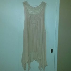 Lady Noiz Boutique Lace Overlay Shirt