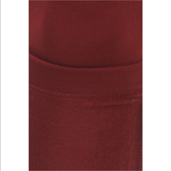 High waist fleece lined leggings. Black or red - Picture 3 of 4