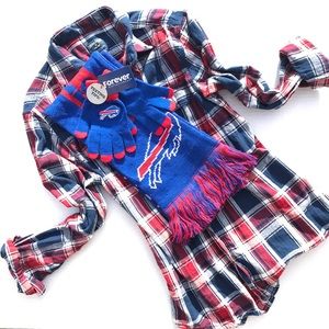 NWT NFL// buffalo bills scarf && glove set