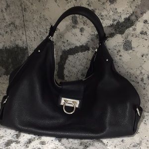 *** Gorgeous Black Ferragamo Hobo Handbag***