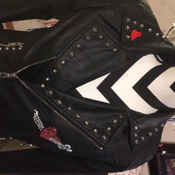 Ci Sono Brand Black Moto Jacket - Picture 4 of 8