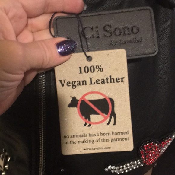 Ci Sono Brand Black Moto Jacket - Picture 6 of 8