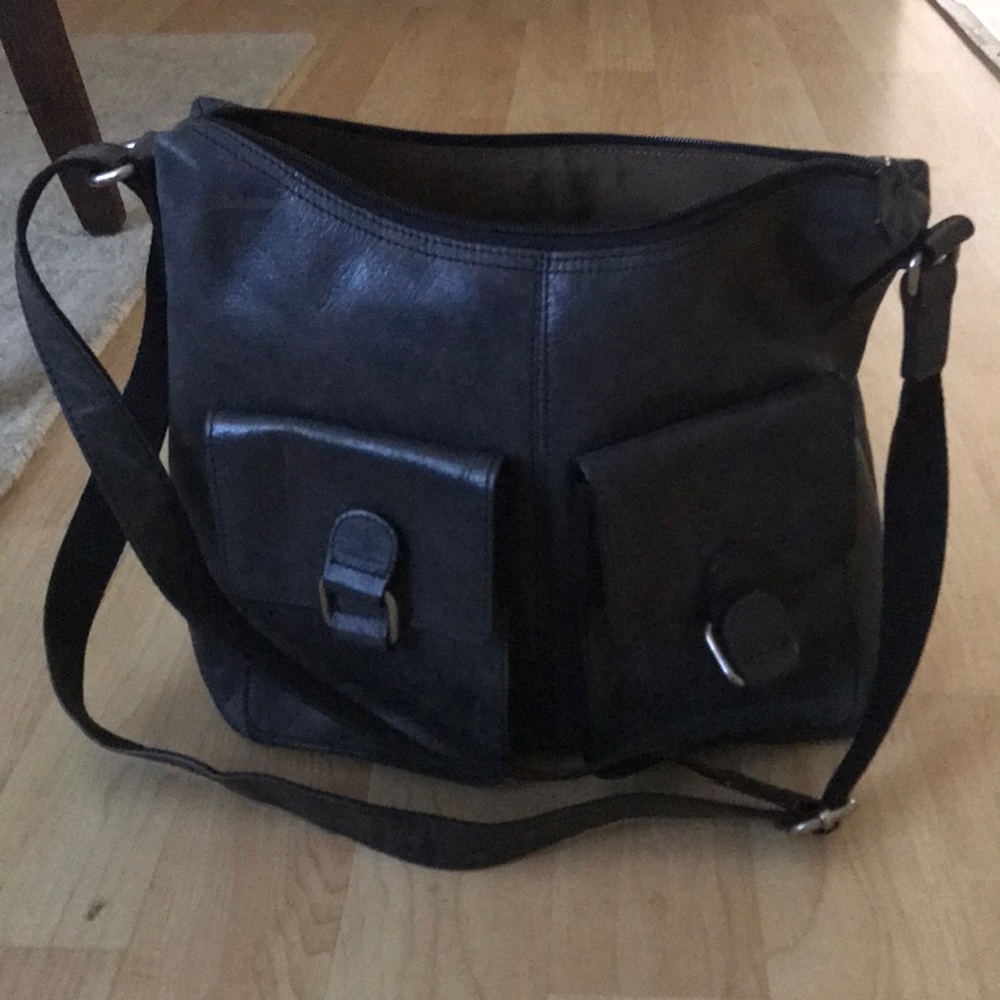 Leather crossbody  purse