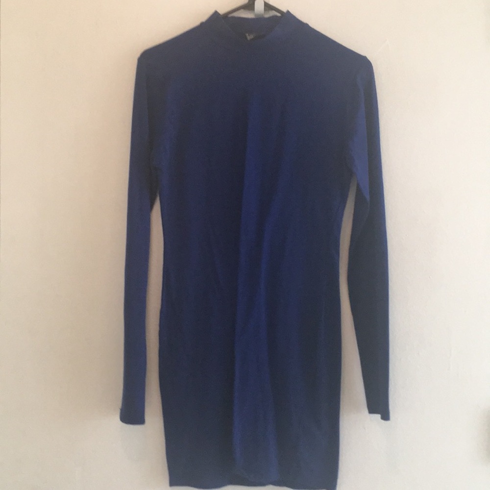 Blue bodycon dress