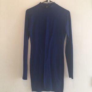 Blue bodycon dress