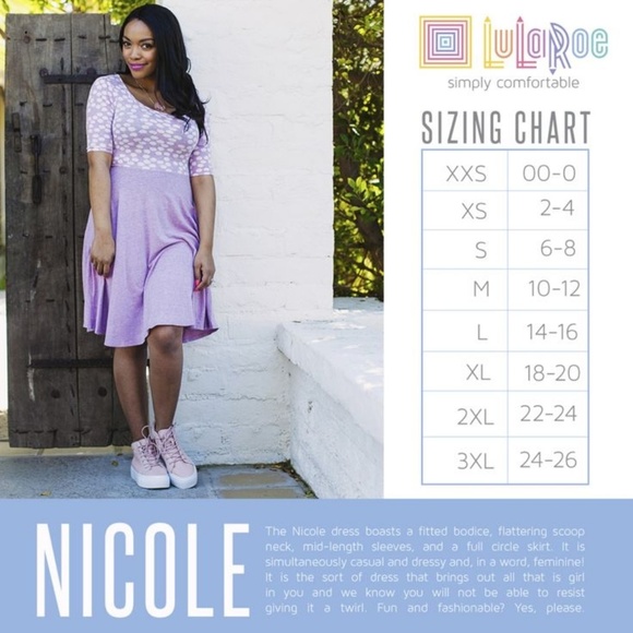 lularoe nicole size