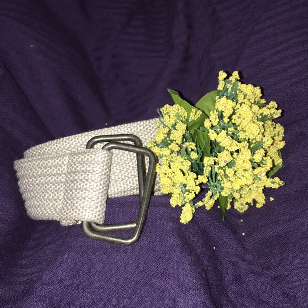 Canvas Cream Color Belt