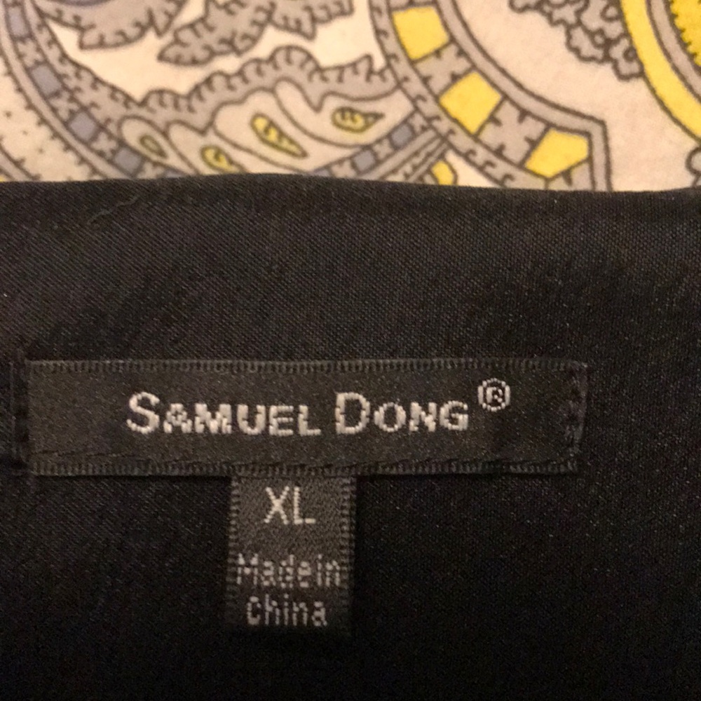 XL cocktail dress/coat samuel dong black and red