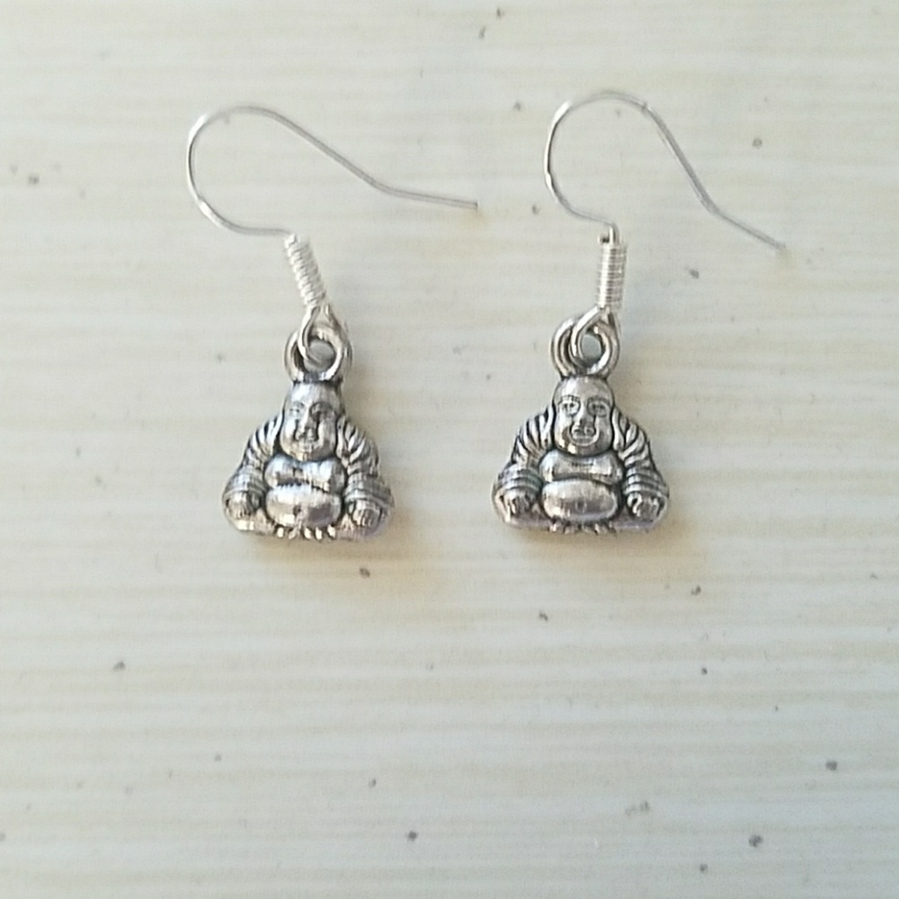 Buddha dangle earrings