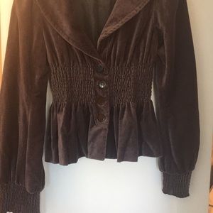 VINTAGE "Gray Velvet Blazer"