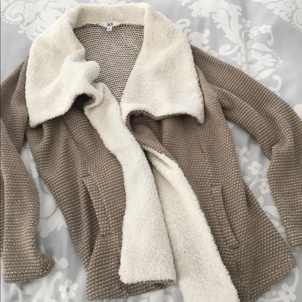 Jack brand fuzzy cardigan