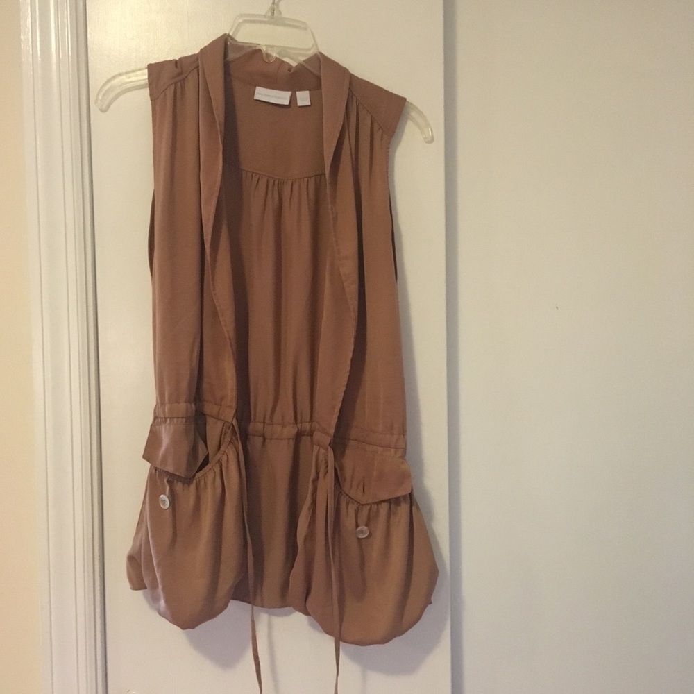 Tan vest (pockets!) size: small