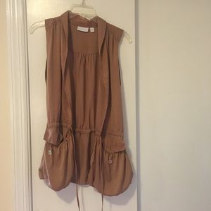 Tan vest (pockets!) size: small