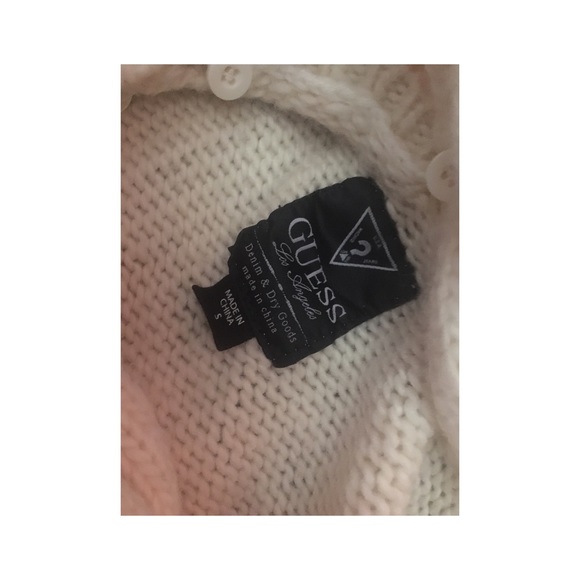 chunky cable cowl neck sweater by guess - Picture 2 of 3