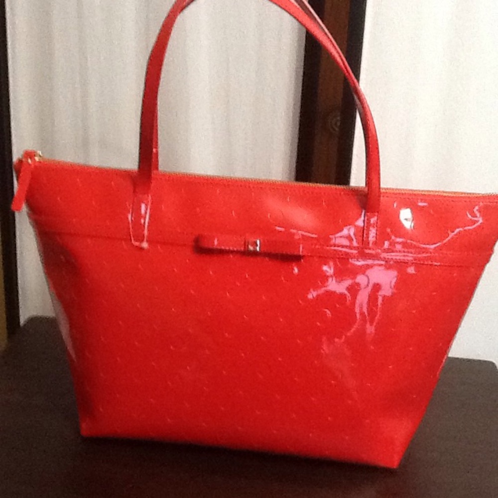 Kate Spade Red Polka Dot Tote