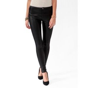 Faux leather forever 21 pants