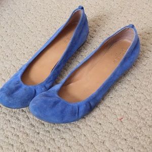 Jcrew bright blue flats
