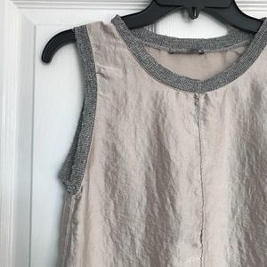 ZARA W&BCollection Champagne Sleeveless Top Medium
