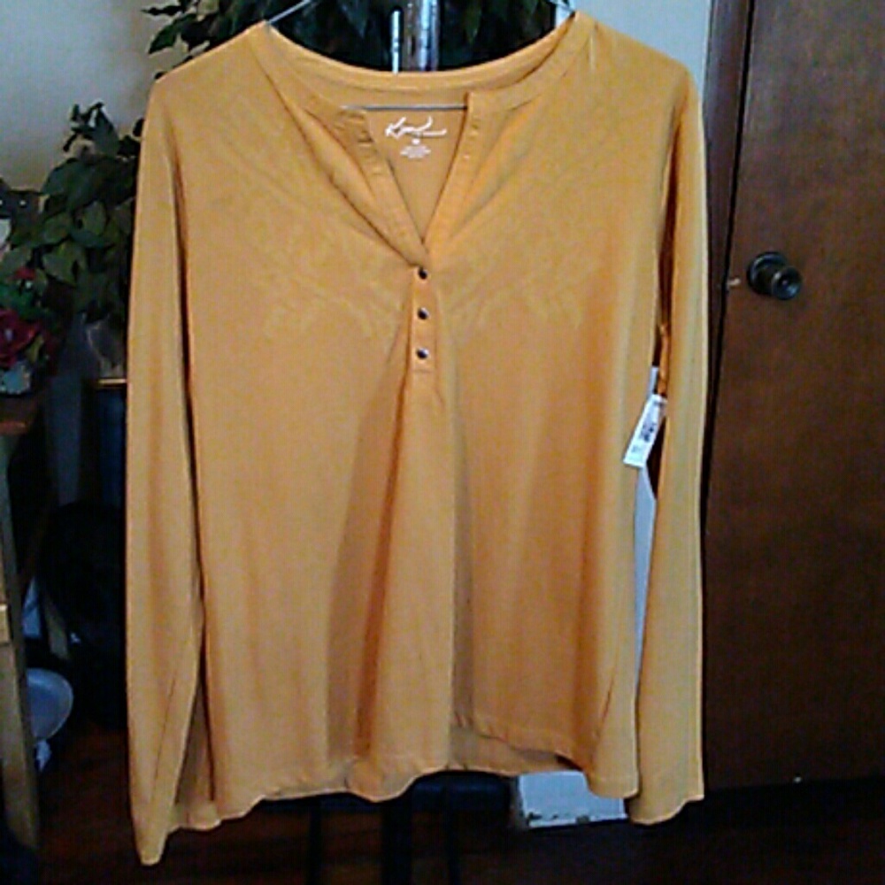 Long sleeve pull over blouse