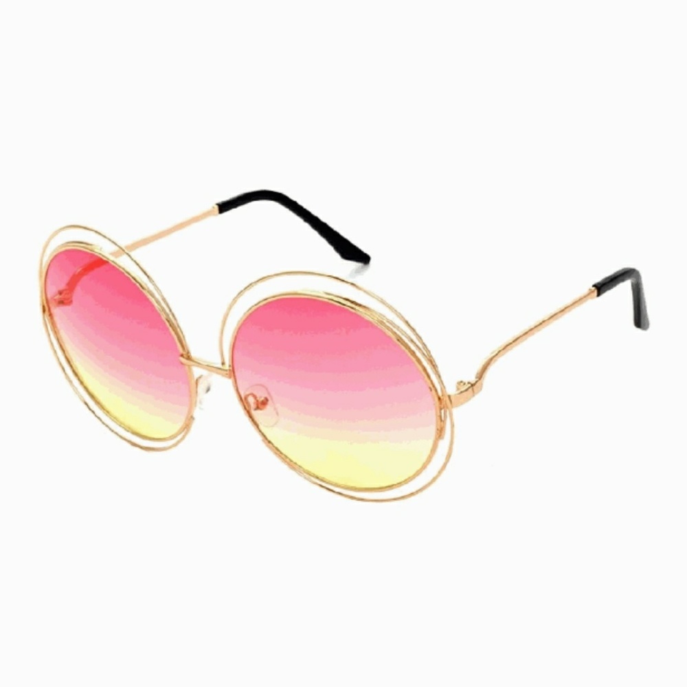 Oversized Circle Frame Sunglasses