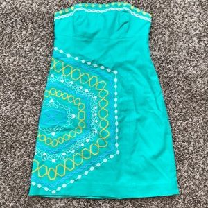 Lilly Pulitzer strapless dress size 4
