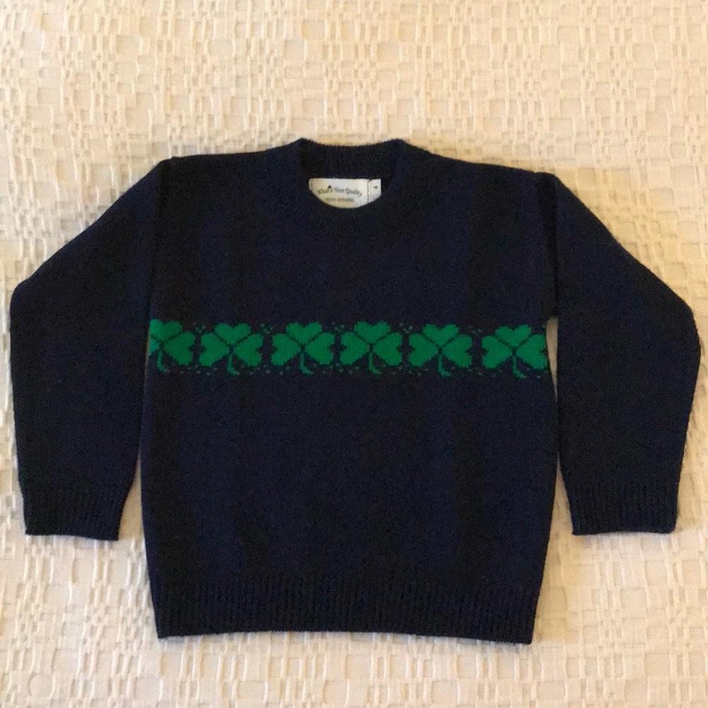 Holiday sweater. St Pat’s/all year. Boys size 4