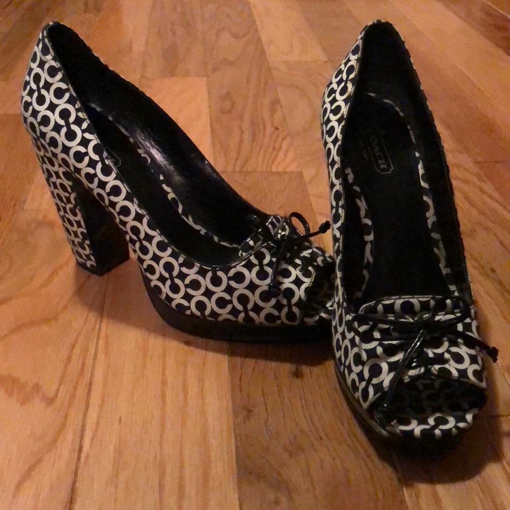 Coach Chunky Heel Size 7